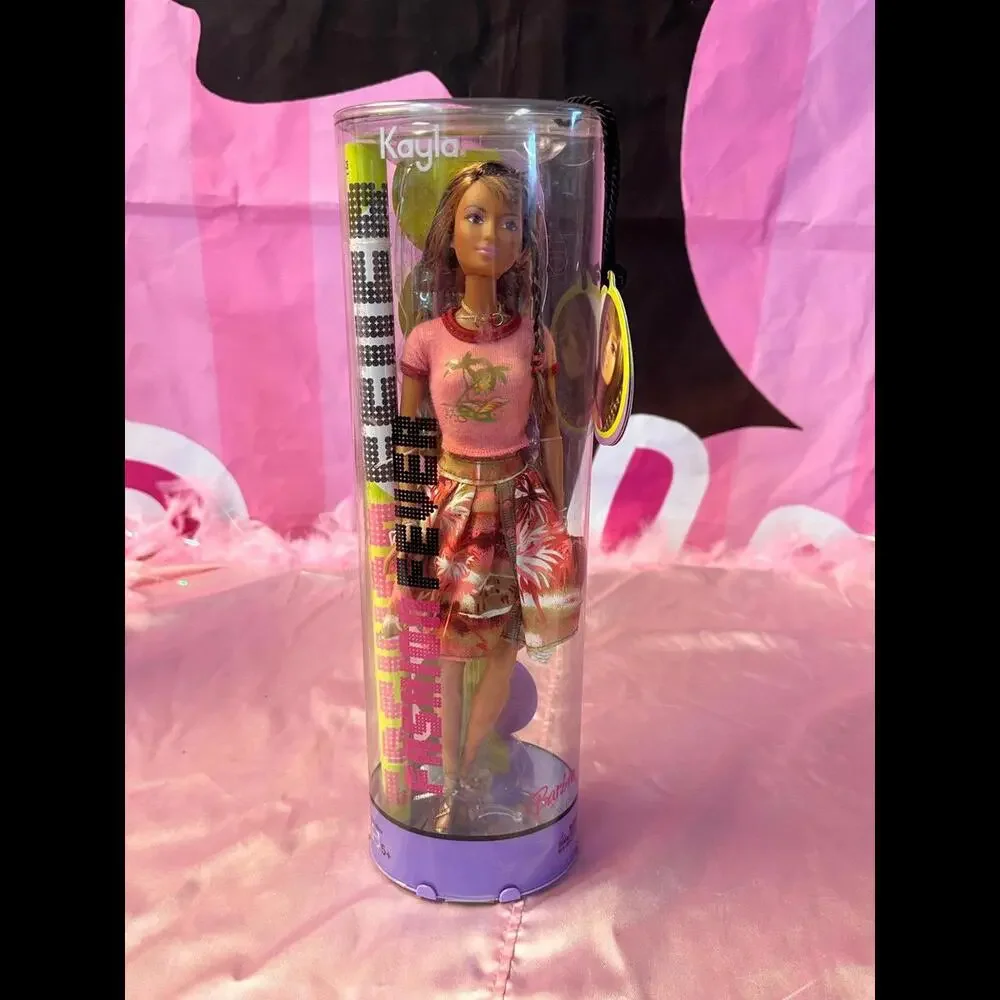 RARE BARBIE 2004‎ FASHION FEVER KAYLA DOLL TROPICAL DRESS H0869 CLASSIC COLLECT